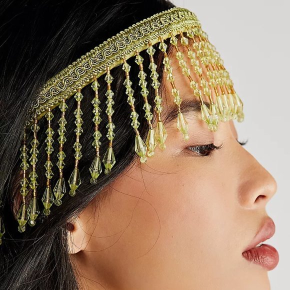 CURRIED MYRRH Gatsby Headband in Peridot main image 5